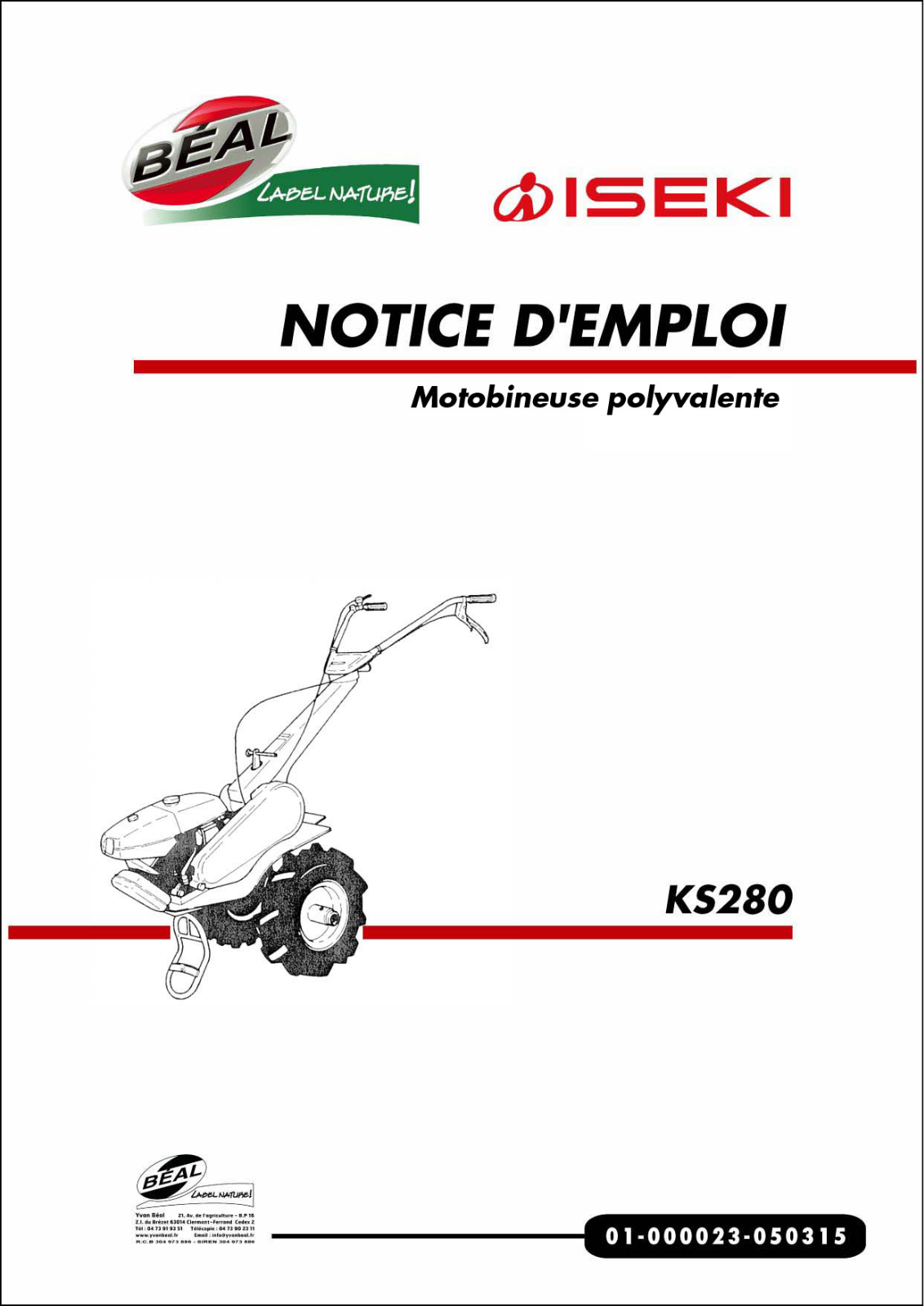 ISEKI KS280 User Manual