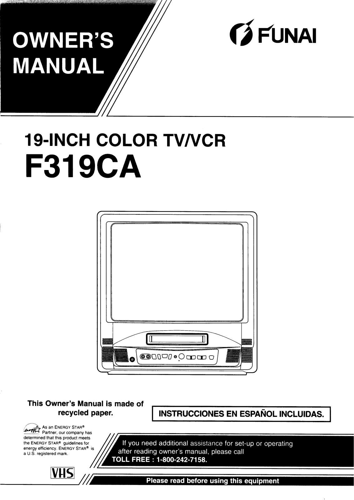 Funai F319CA User Manual