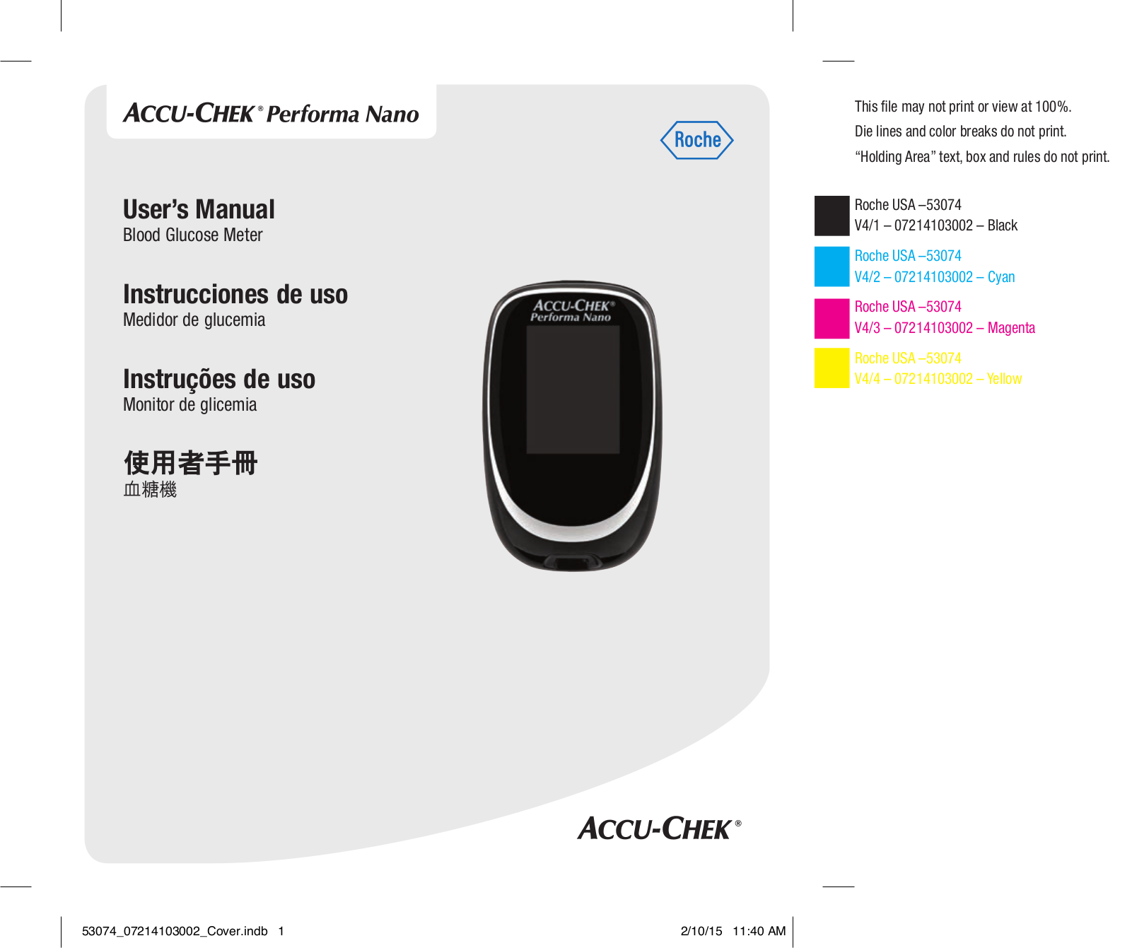 Roche Accu-Chek Performa Nano User Manual