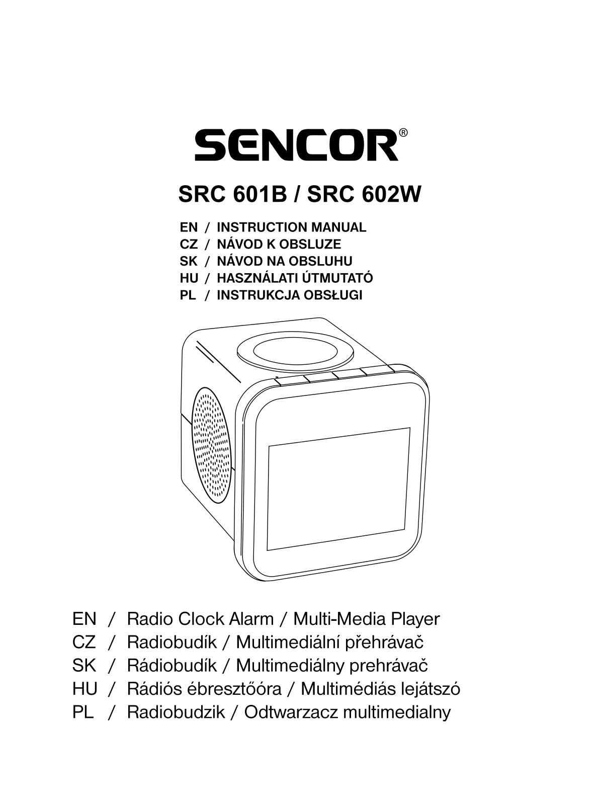 Sencor SRC 602W User Manual