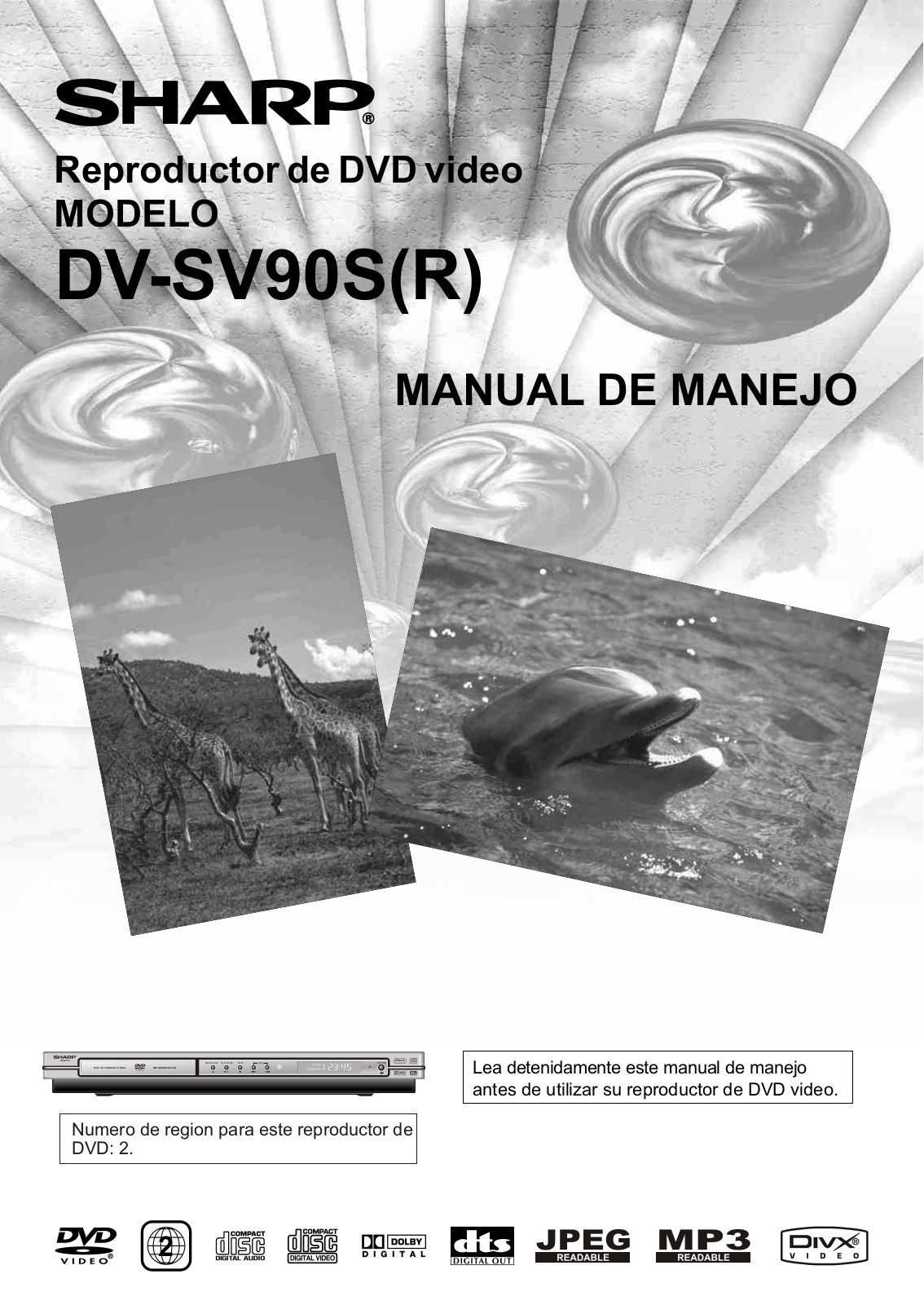 Sharp DV-SV90S(R) Operation Manual