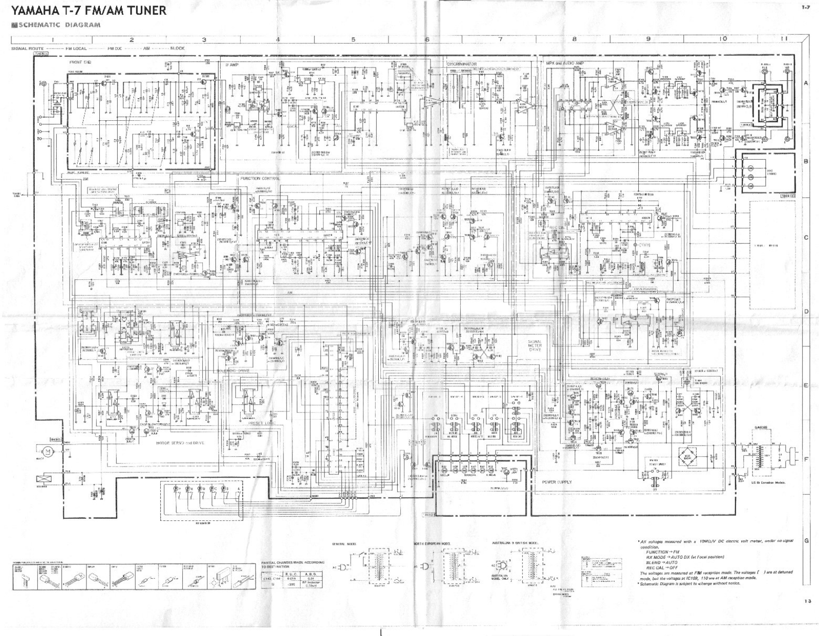 Yamaha T-7 Schematic