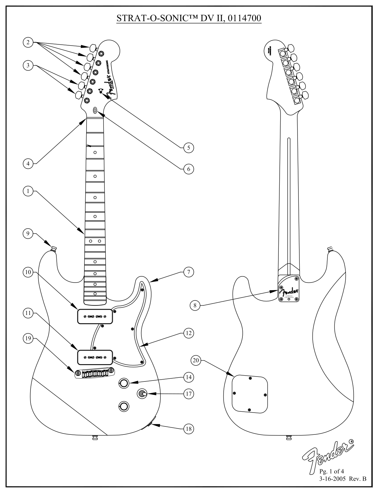 Fender Strat-O-Sonic-DVII-Upg Service Manual