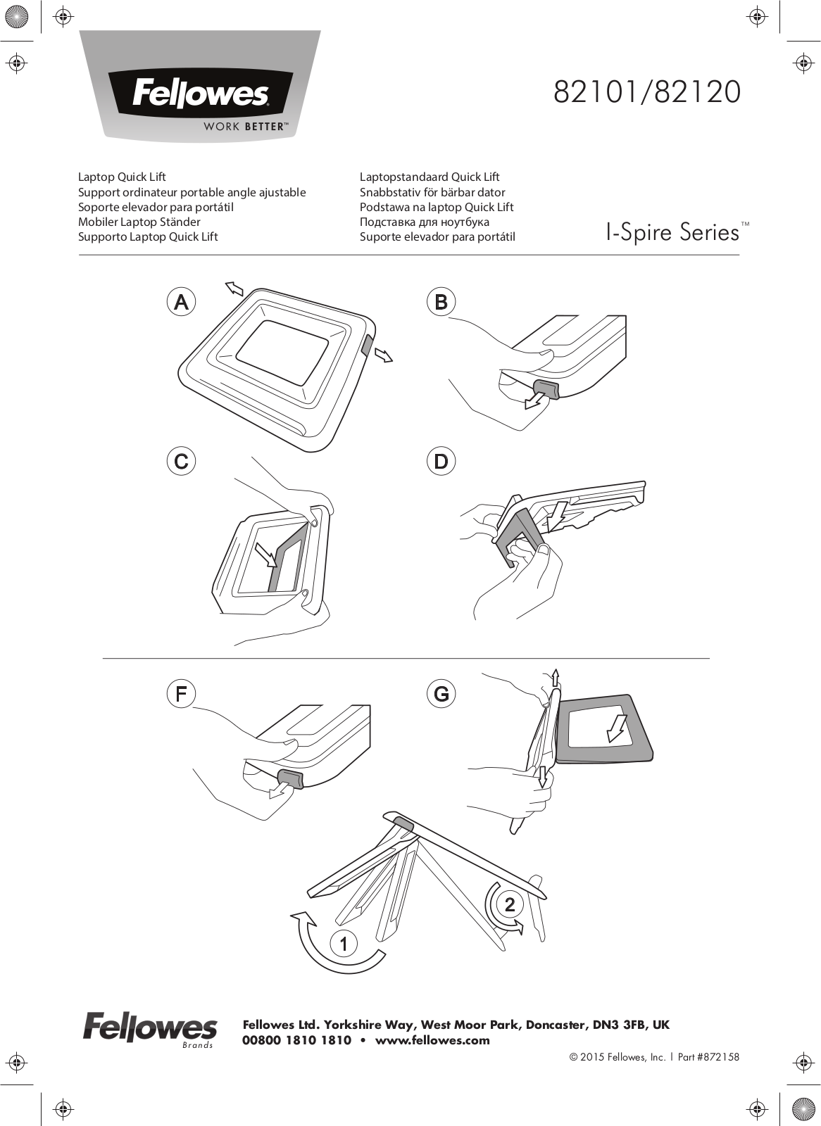 Fellowes 82101, 82120 User Manual