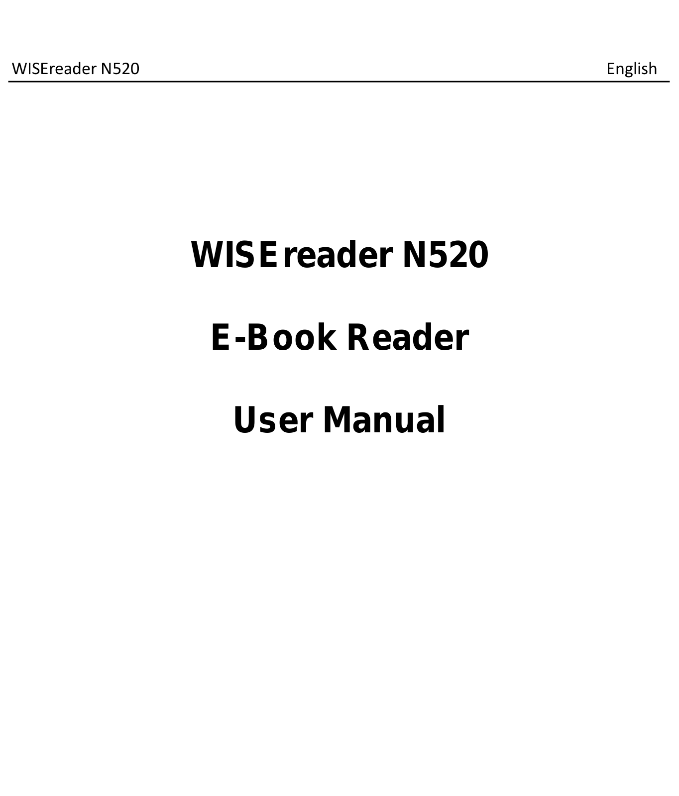 Hanvon WISEreader N520 User Manual