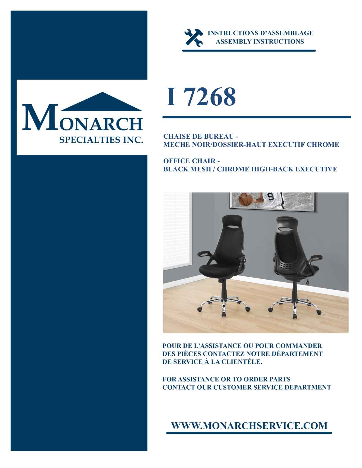 Monarch I7268 Assembly Guide - ManualMachine.com