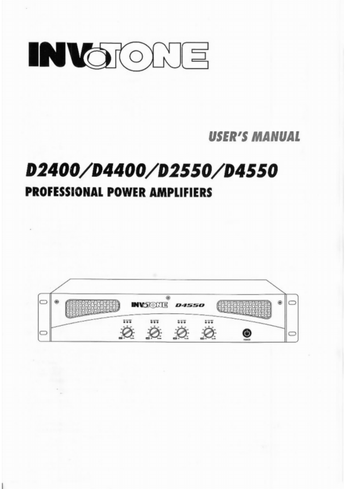 Invotone D4400 User Manual