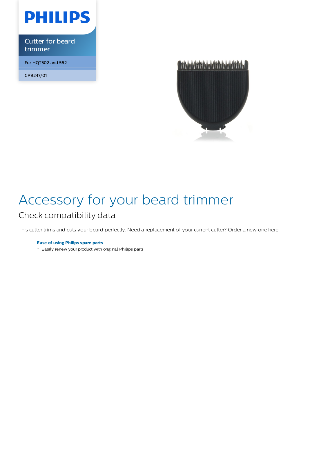 Philips CP9247/01 leaflet - ManualMachine.com