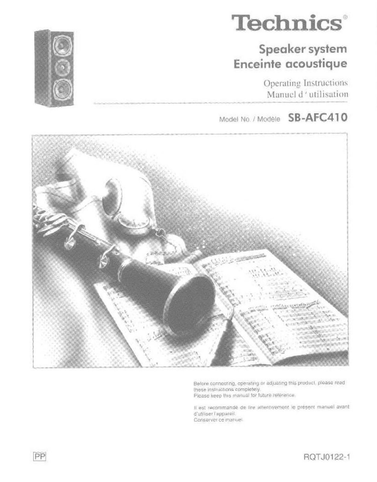 Panasonic SB-AFC410 User Manual