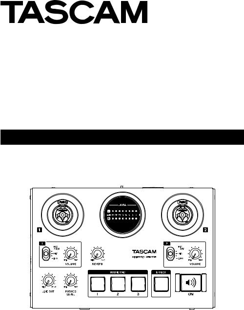 Tascam US-42B User manual