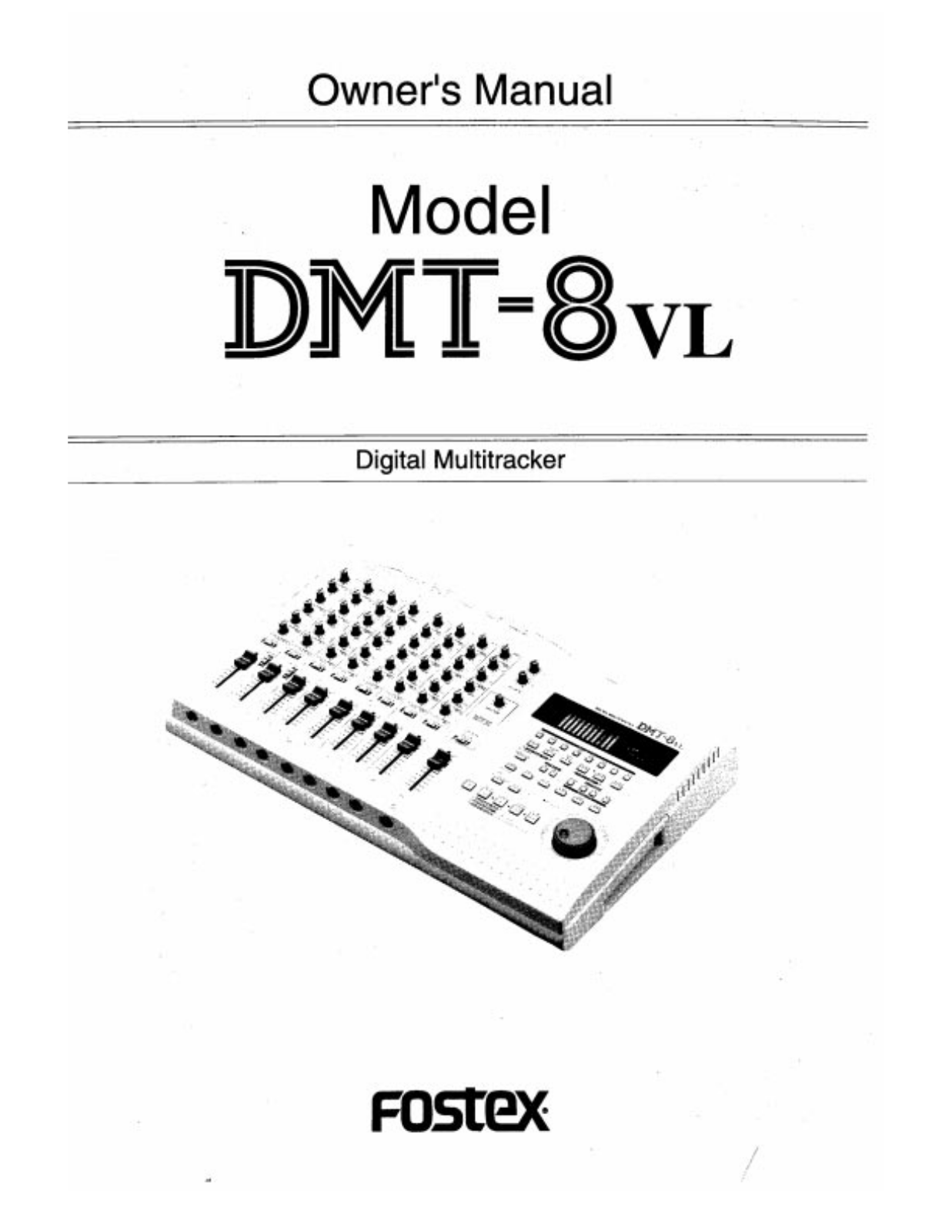 Fostex DMT-8VL User Manual