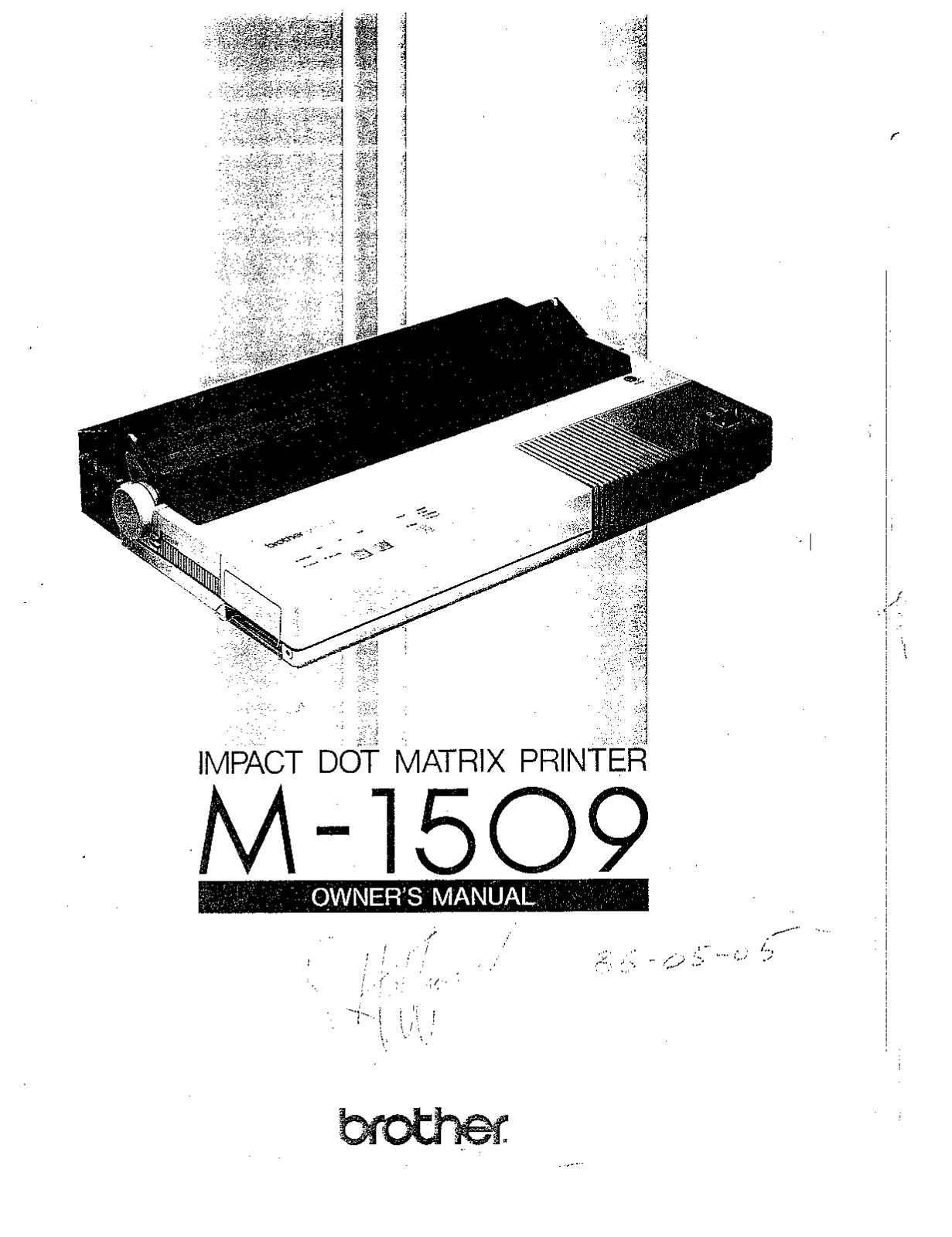 Brother M-1509 Owner's Manual