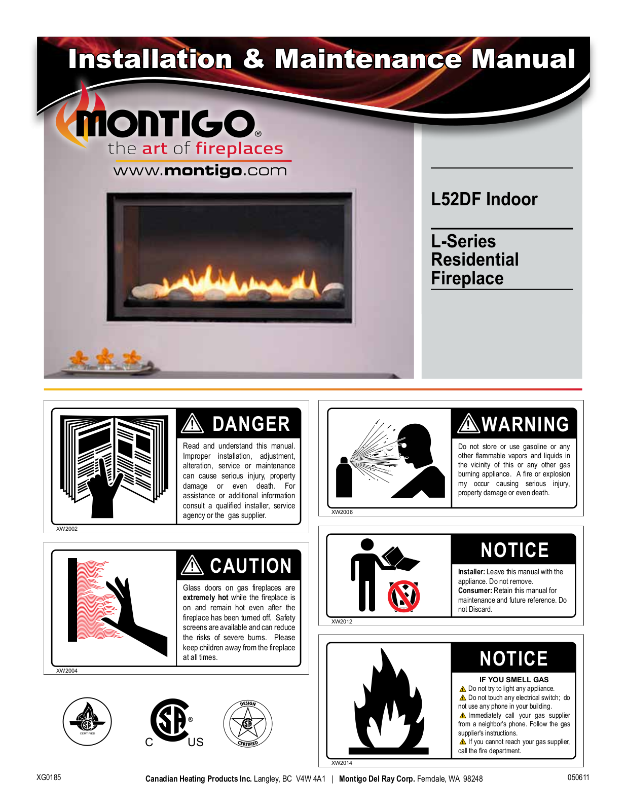 Montigo L52DF, L52DFN, L52DFNI, L52DFL, L52DFLI Maintance Manual