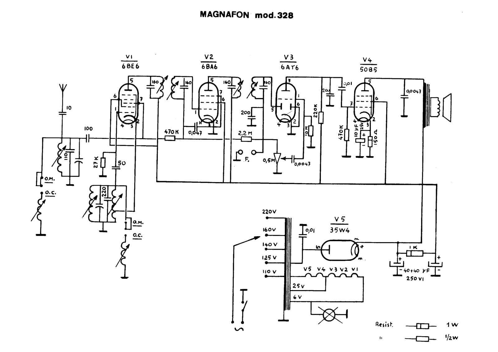 Magnafon 328 schematic