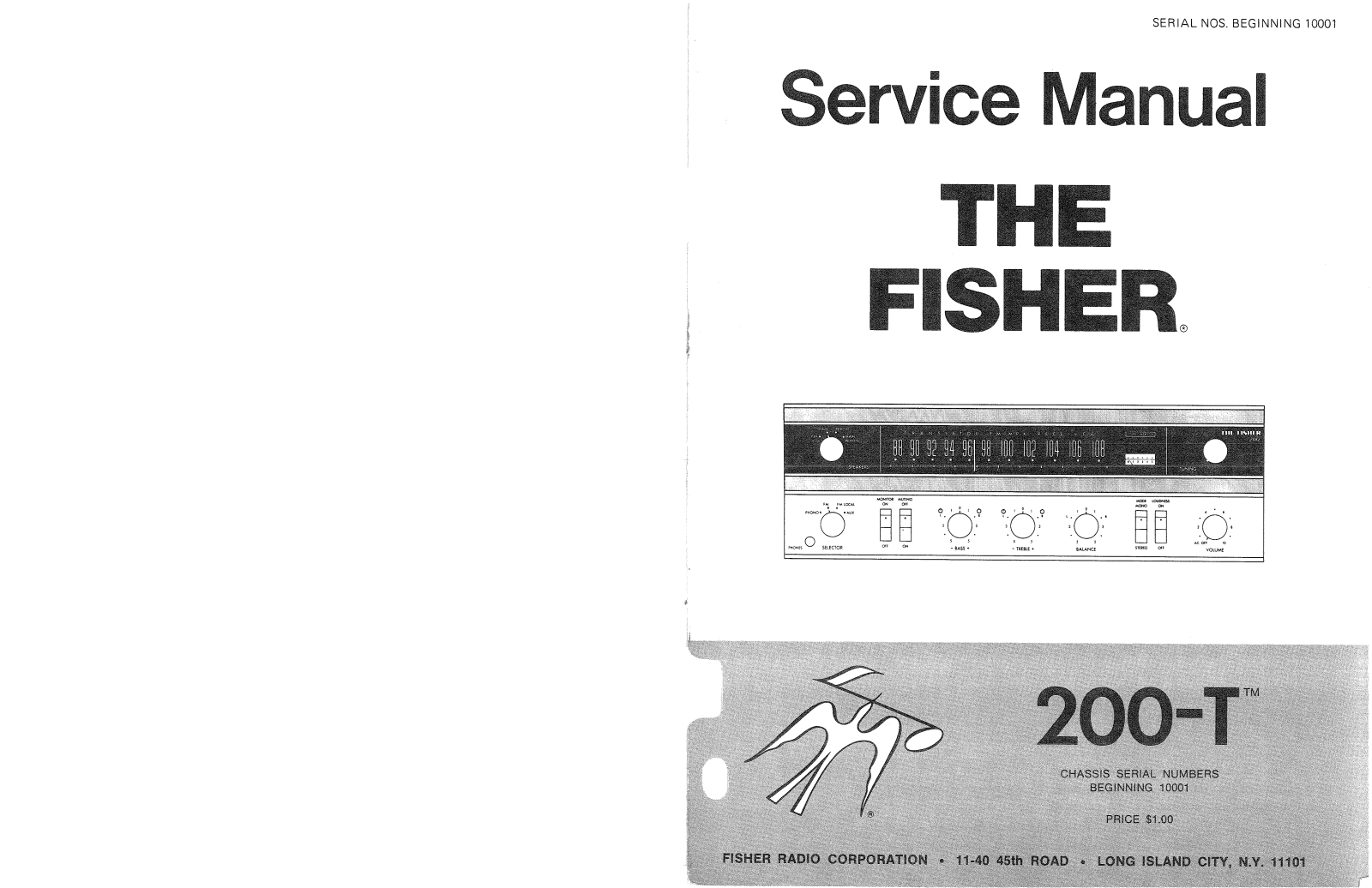 Fisher 200-T Service manual