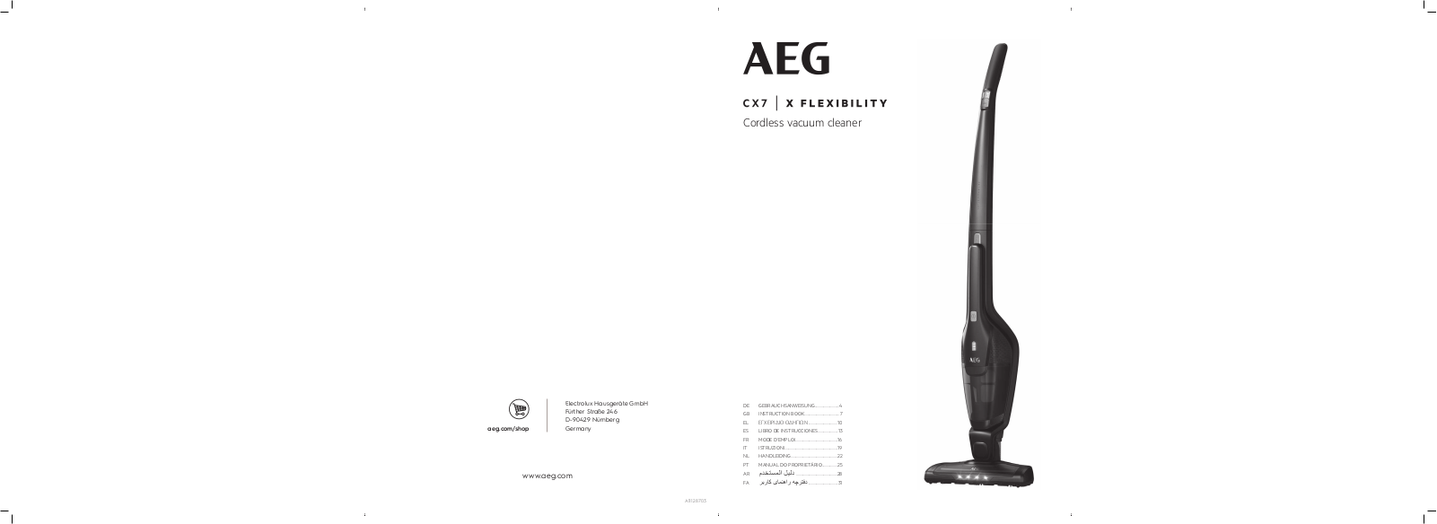 AEG CX7-2-35WR User Manual