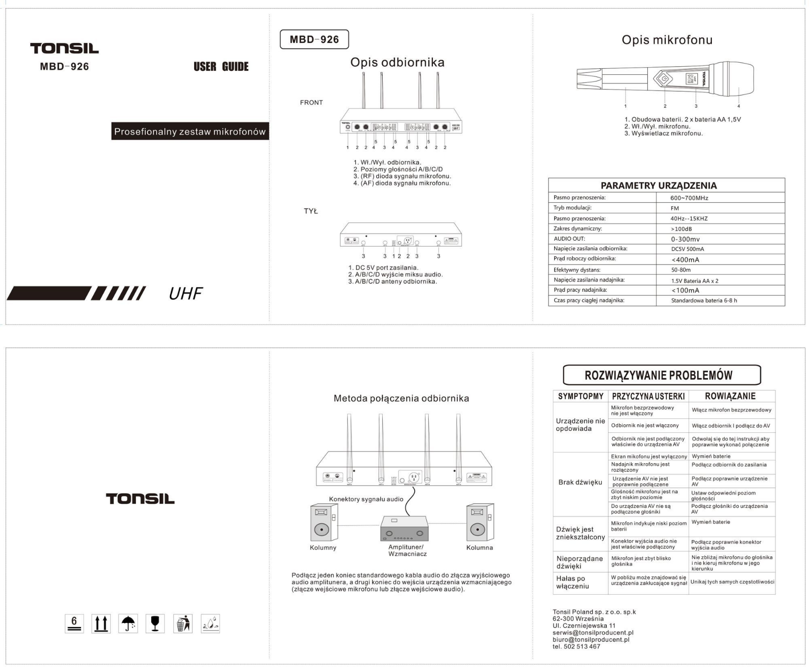 TONSIL MBD 926 User guide - ManualMachine.com