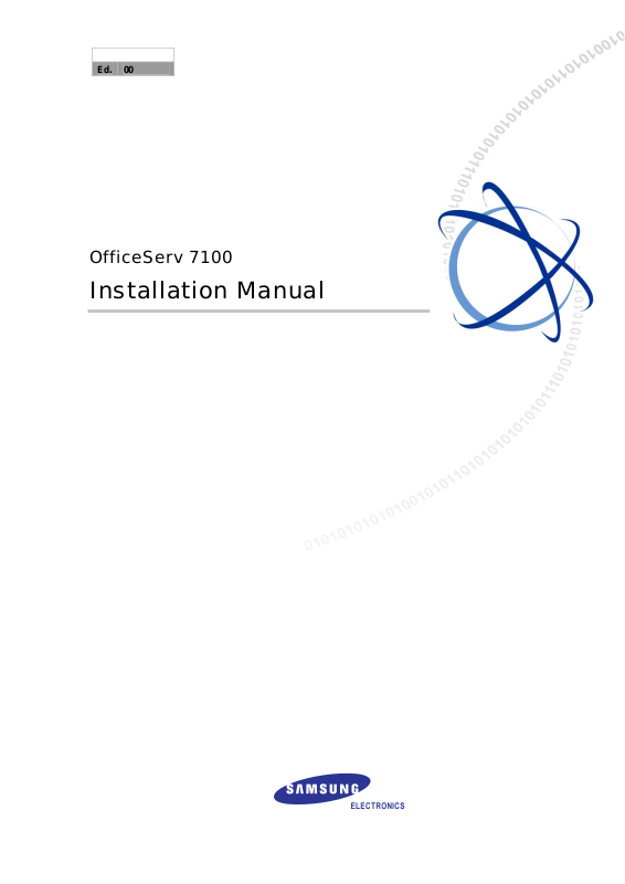 Samsung OfficeServ 7100 User Manual