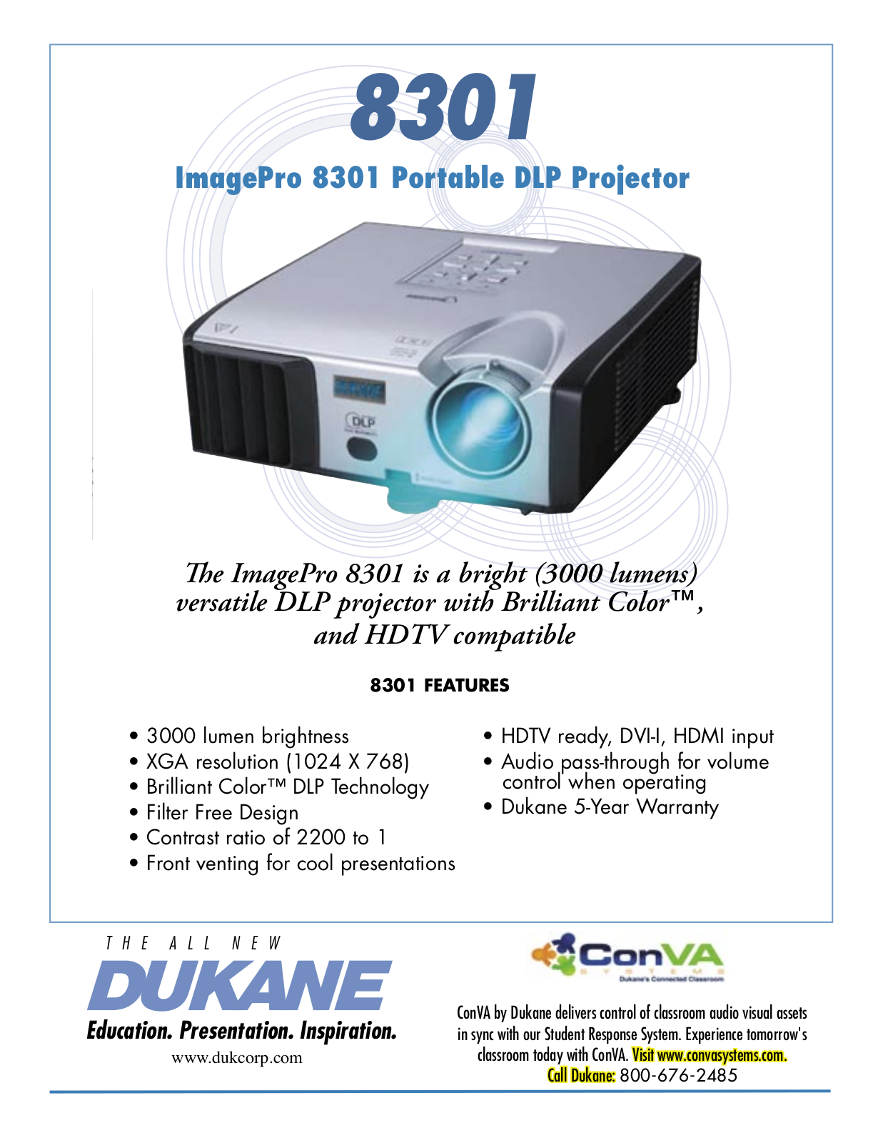 Dukane ImagePro 8301 User Manual