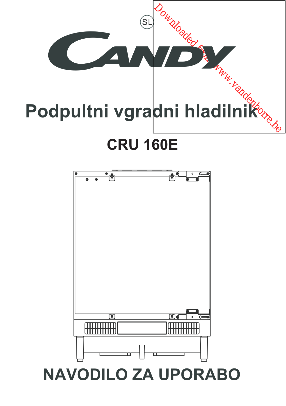 CANDY CRU 160 E User Manual