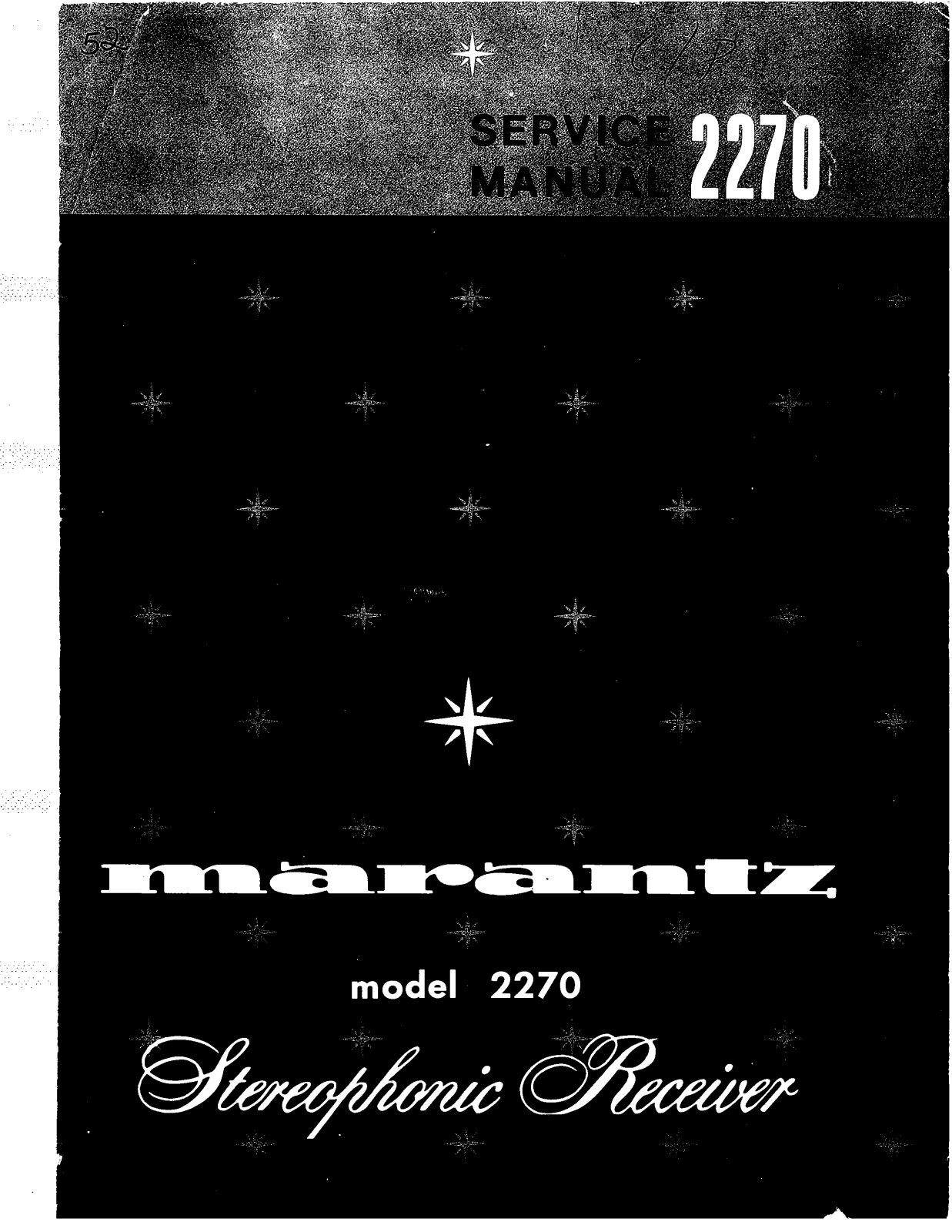 Marantz 2270, 2270 Empfänger Service Manual