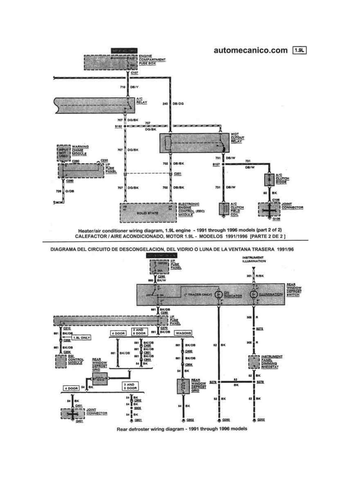 AUTOMECANICO Escort 19-48 fordesc20 Diagram