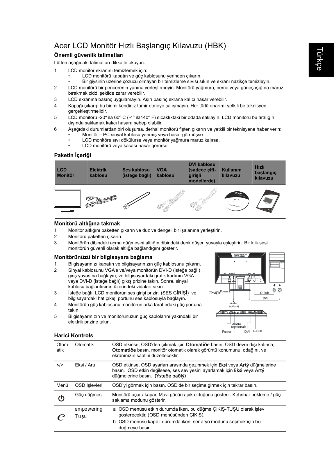 Acer V193HQ, V193HQV, V193HQL, V193HQB User Manual