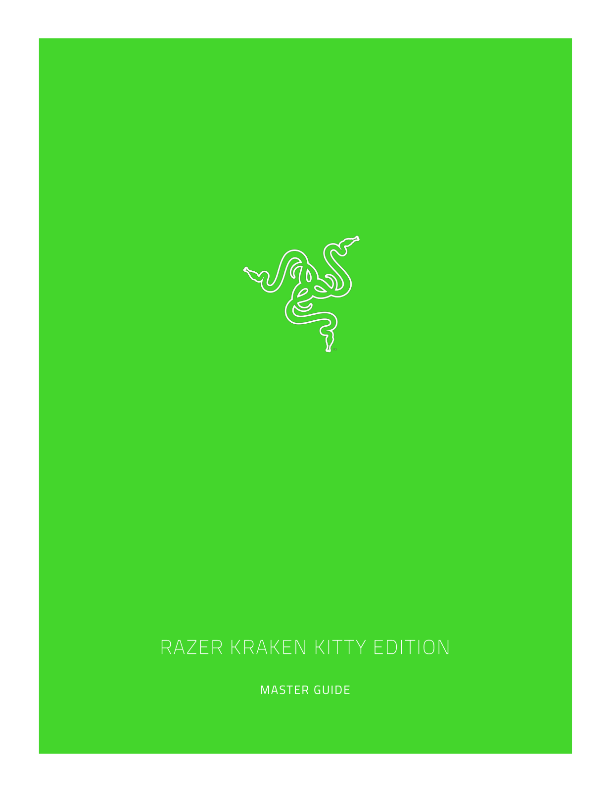 Razer Kraken Kitty User Manual