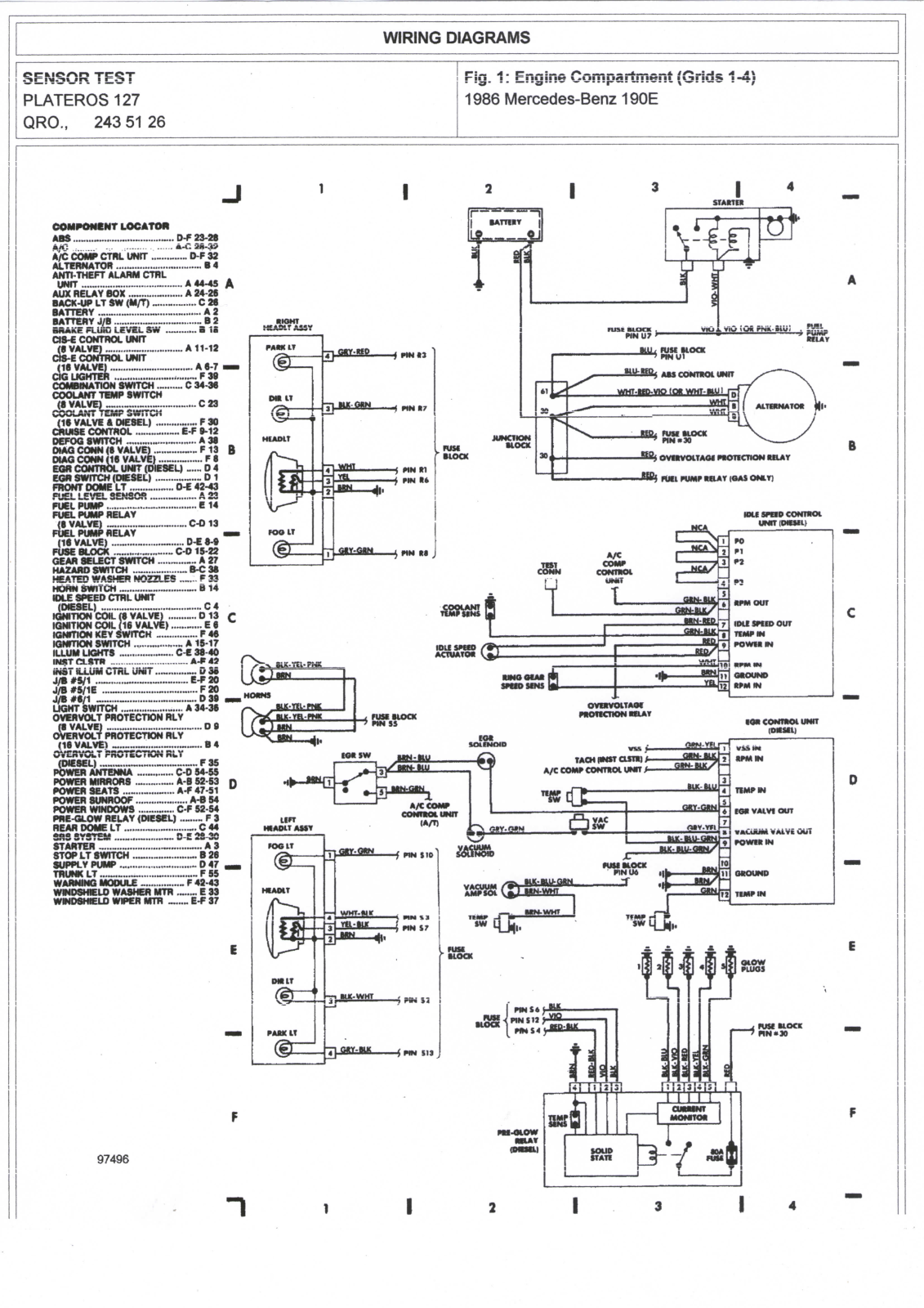 Mercedes Benz IMG063 Diagram