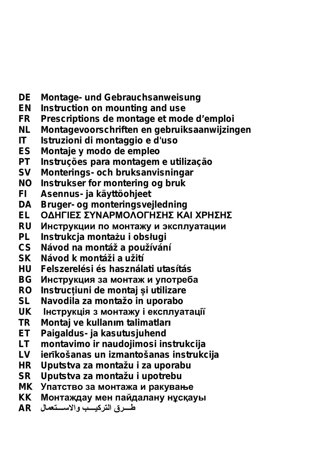 Elica Berlin CR/A/60 User Manual