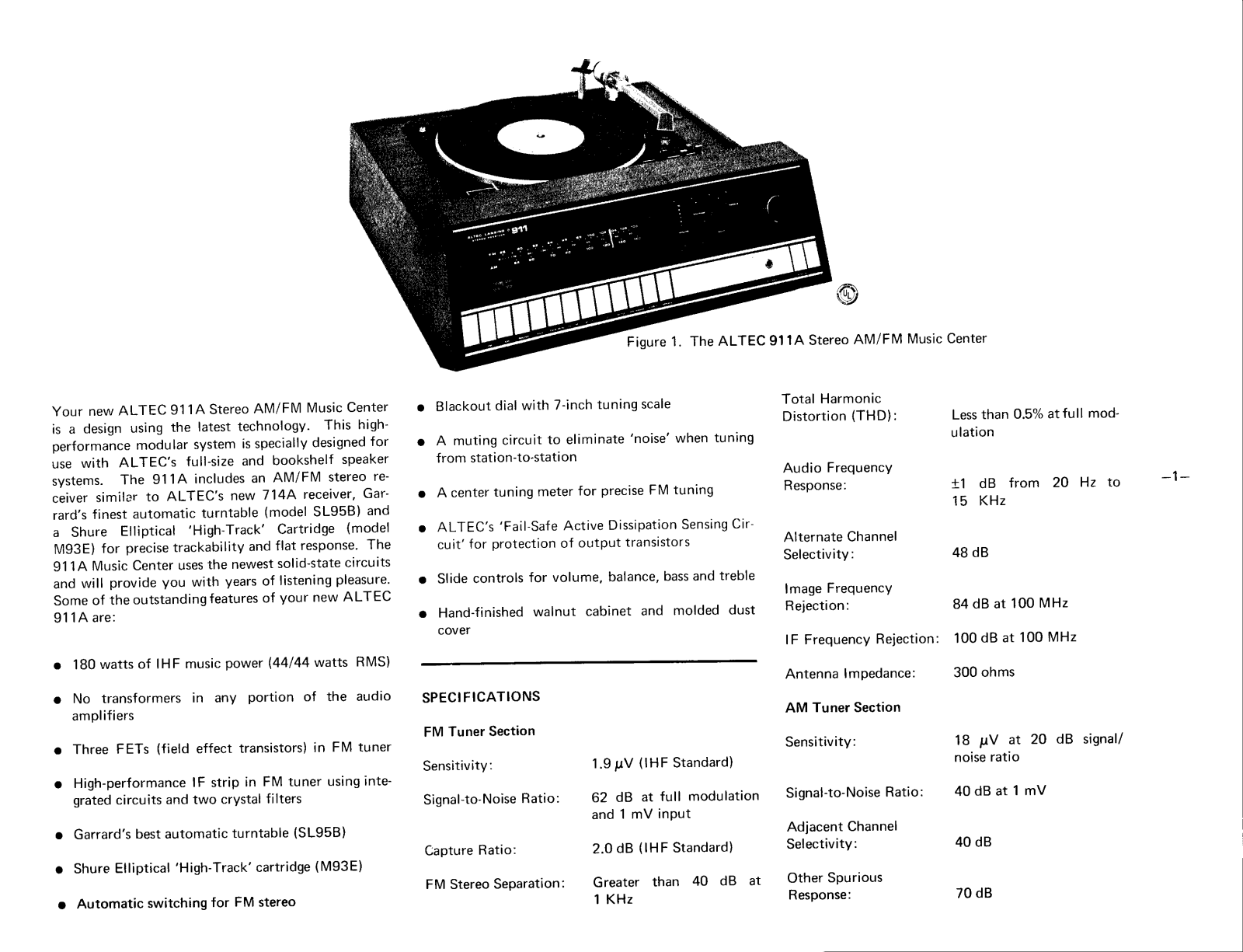 Altec Lansing 911A Schematic