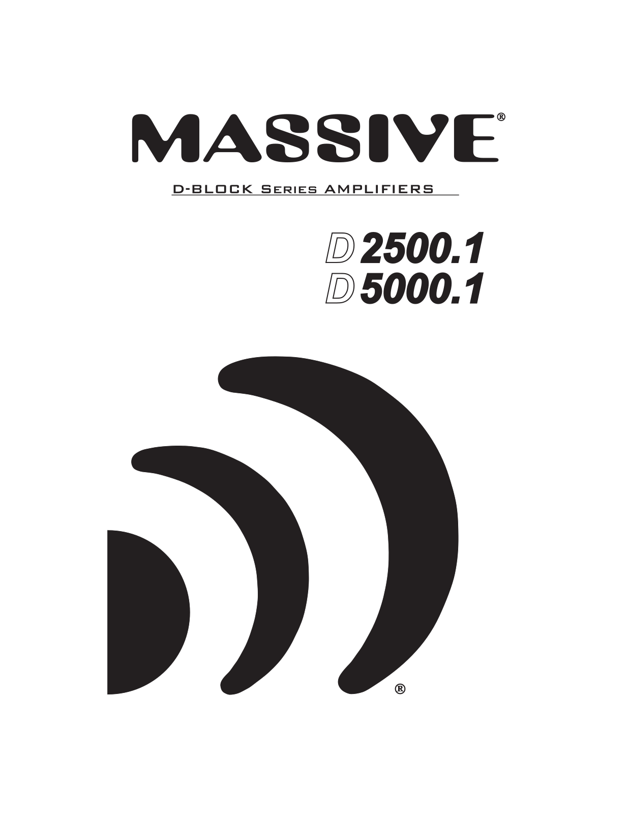 Massive Audio D5000.1, D2500.1 Instruction Manual