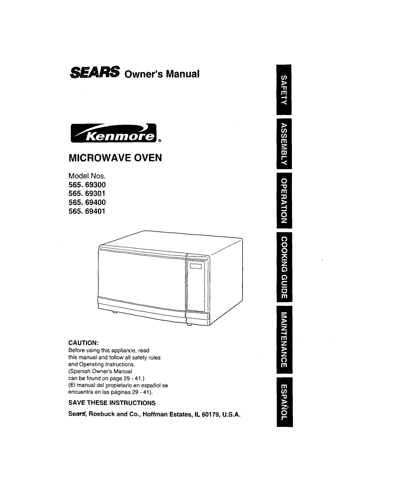 Sears 565.693, 565.69401 User Manual - ManualMachine.com