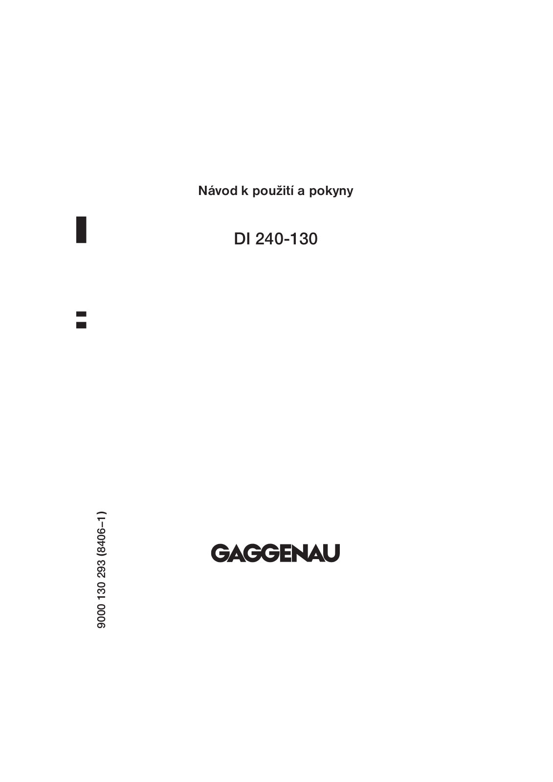 Gaggenau DI240130 User Manual