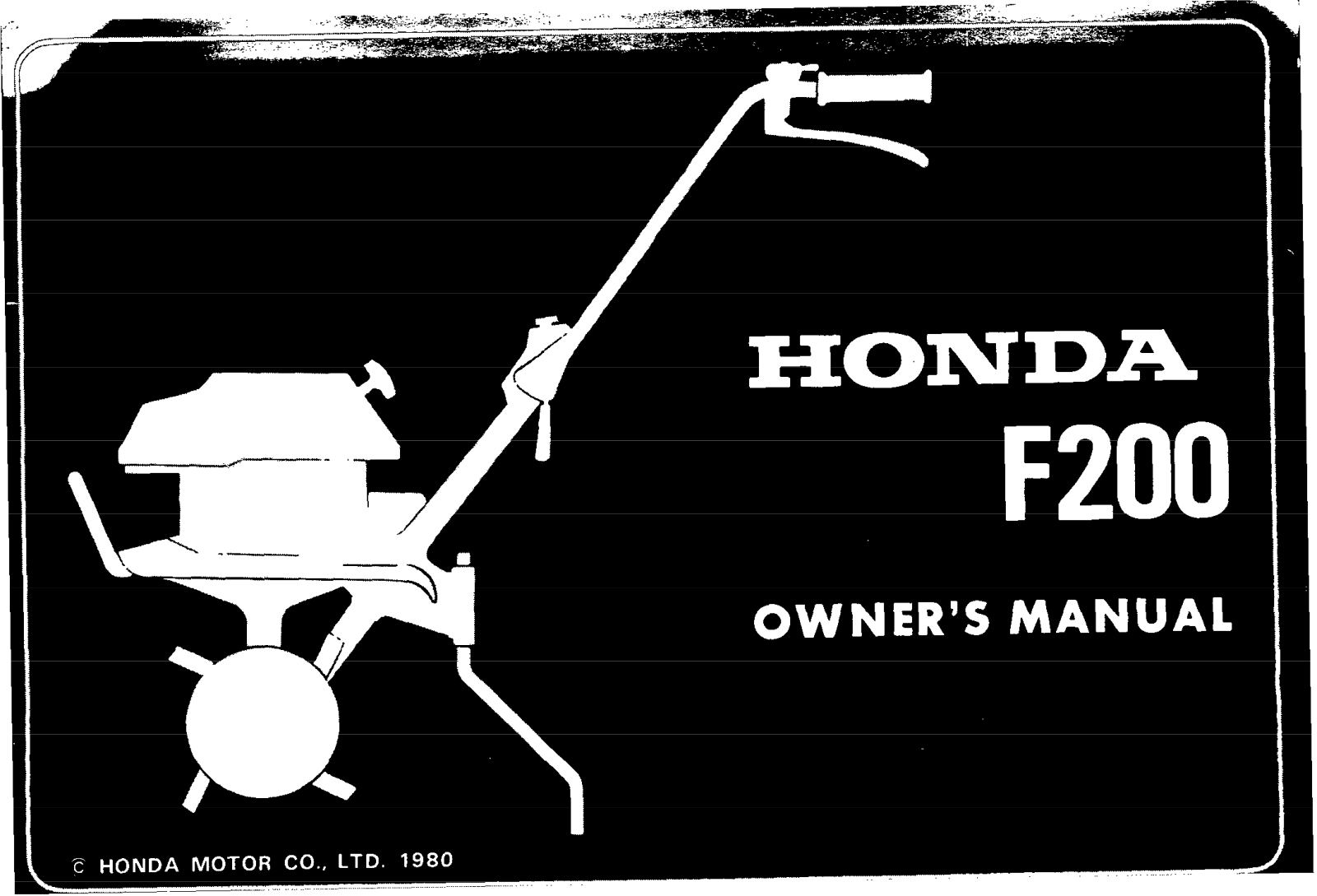 Honda Automobiles F200 User Manual - ManualMachine.com