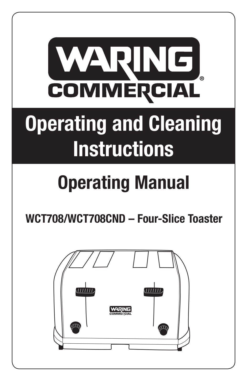 Waring WCT708 User Manual