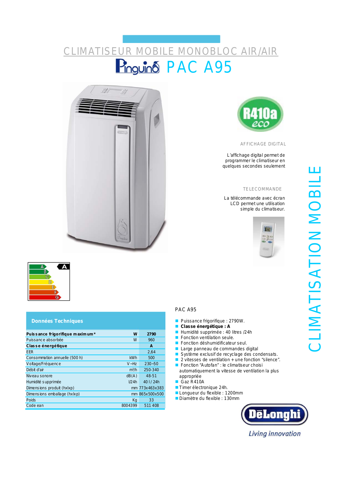 Delonghi PAC A95 BROCHURE