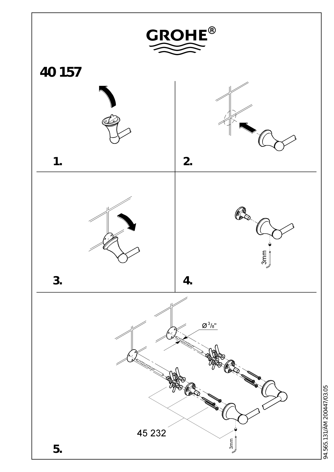 GROHE GRH2181 Installation & Assembly - ManualMachine.com