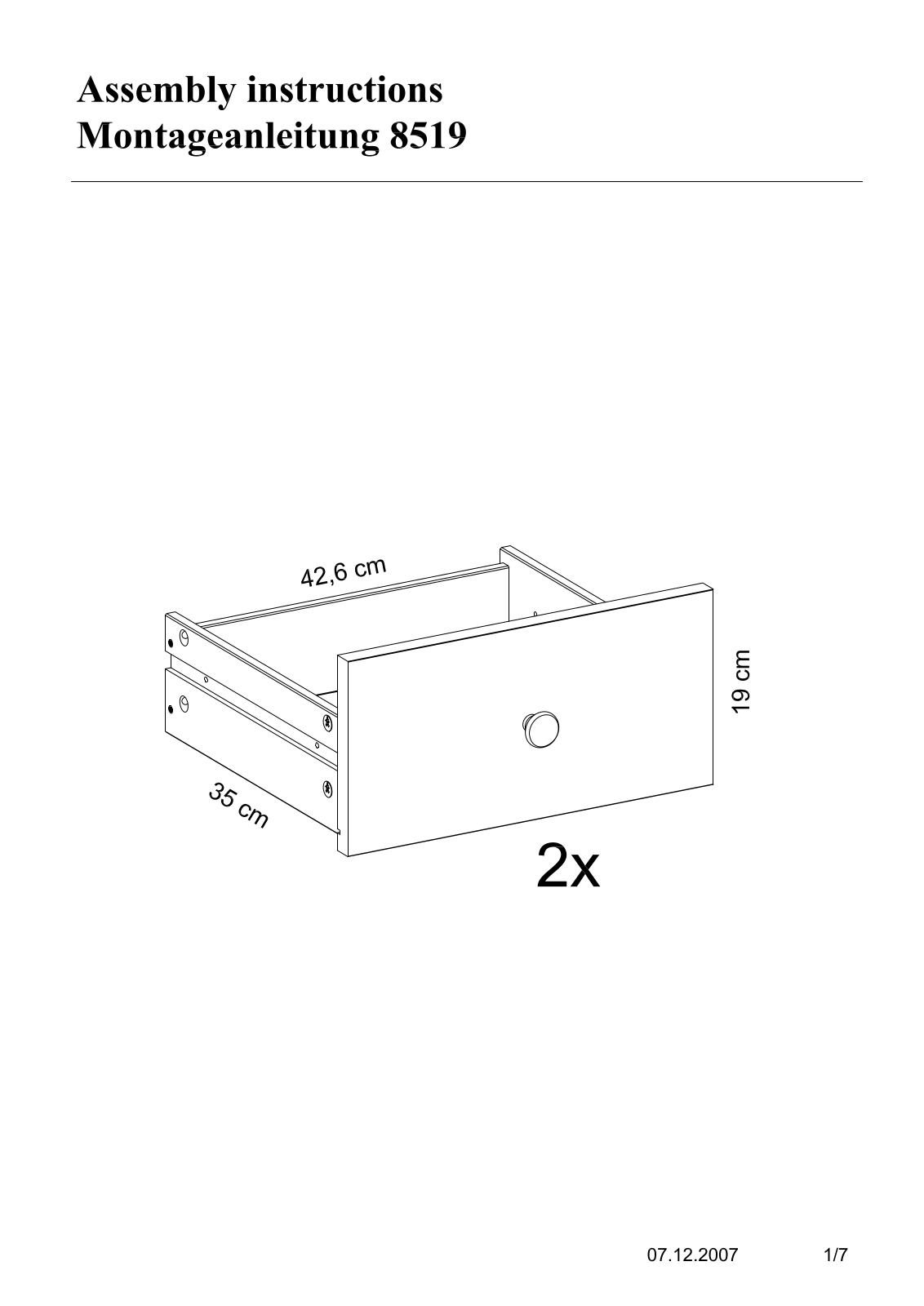 Home affaire Fredericia Assembly instructions