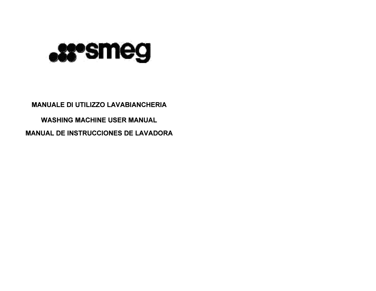 Smeg SWM40T User Manual