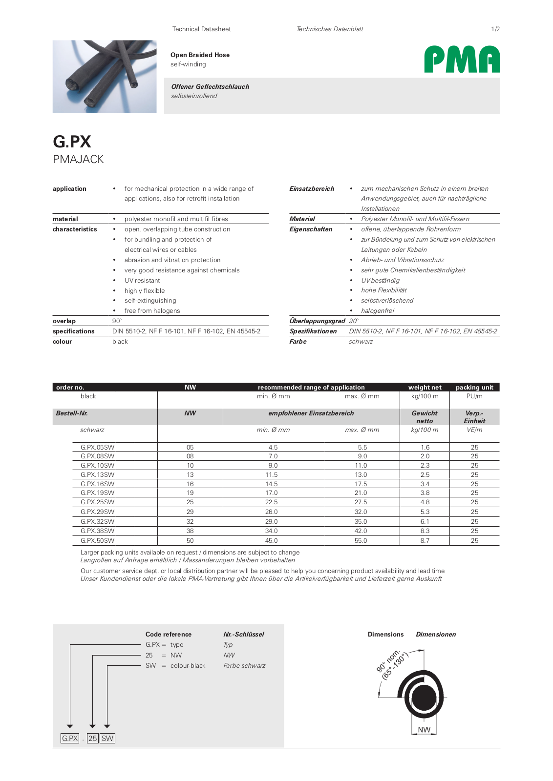 PMA G.PX Data Sheet