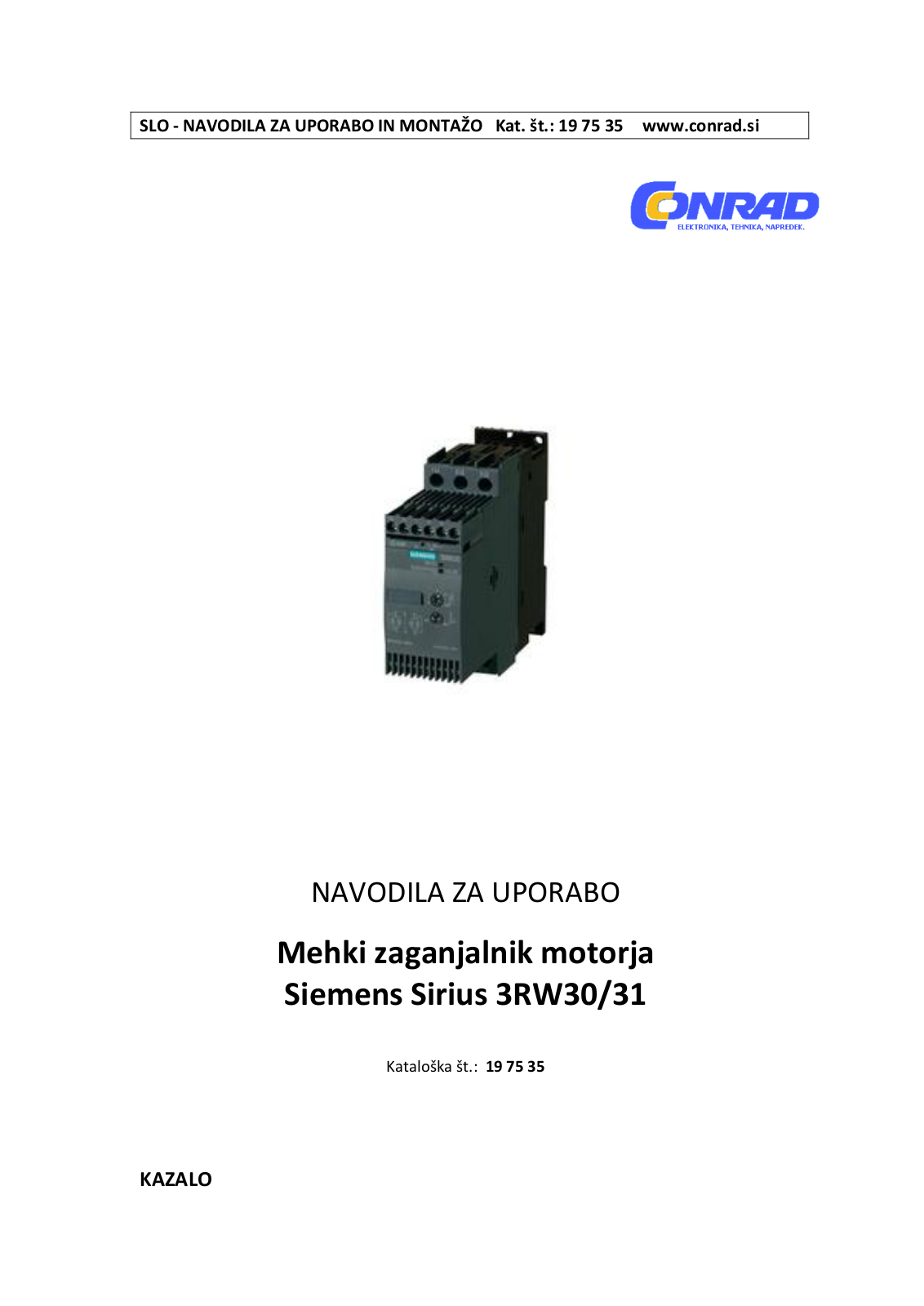 Siemens 3RW30, 3RW31 User guide