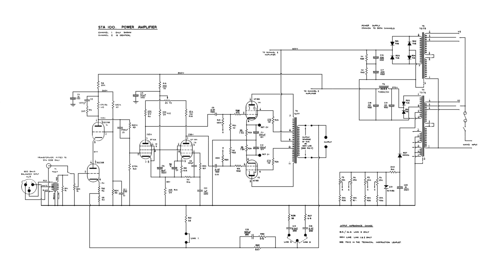 Radford STA-100 Schematic