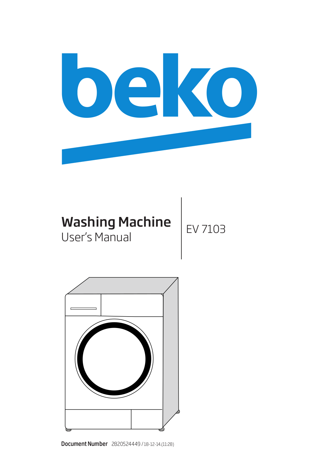 Beko EV 7103 User Manual