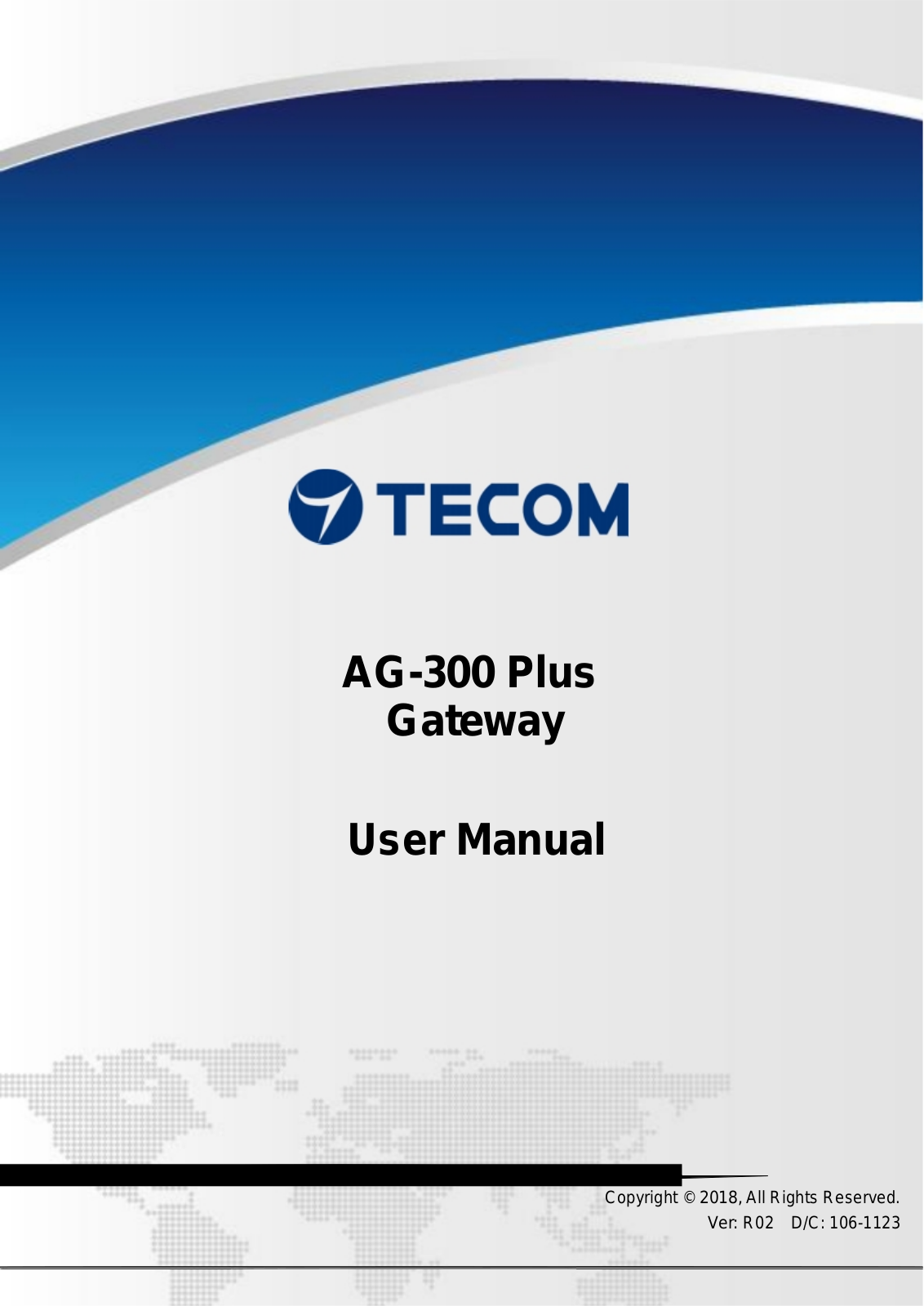 Tecom Co AG300PLUS User Manual