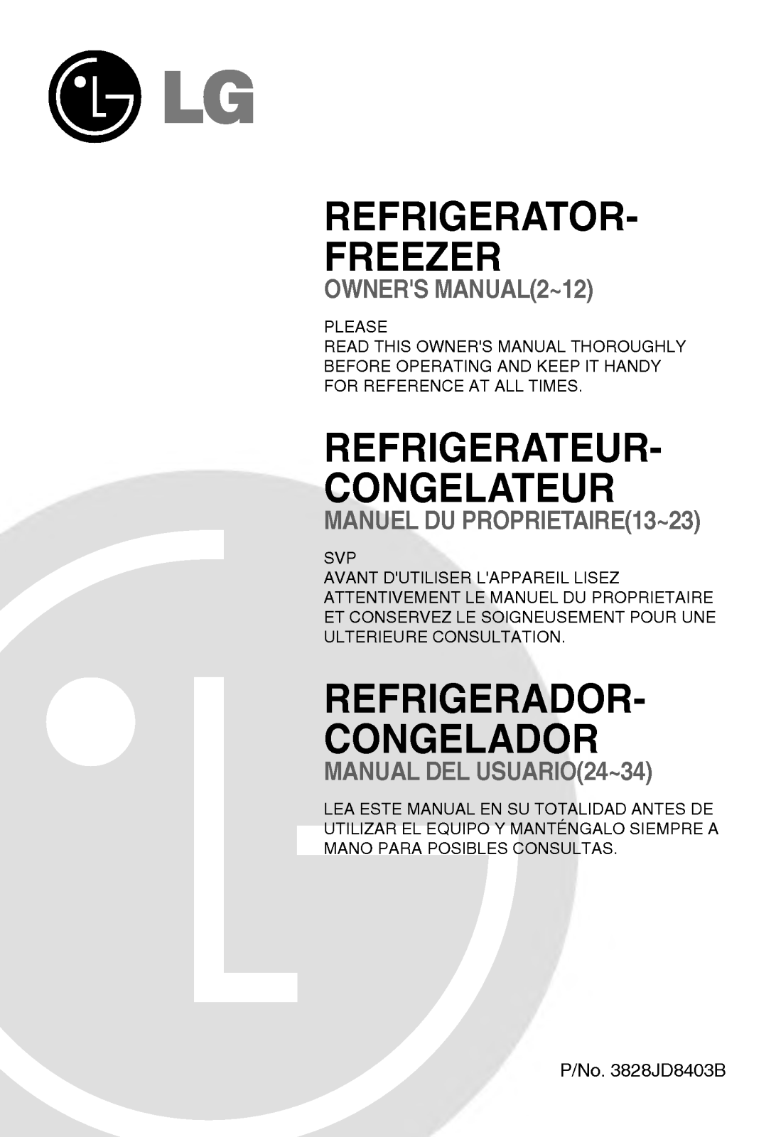 LG GR-S512JLC, GR-S462JLC User Manual