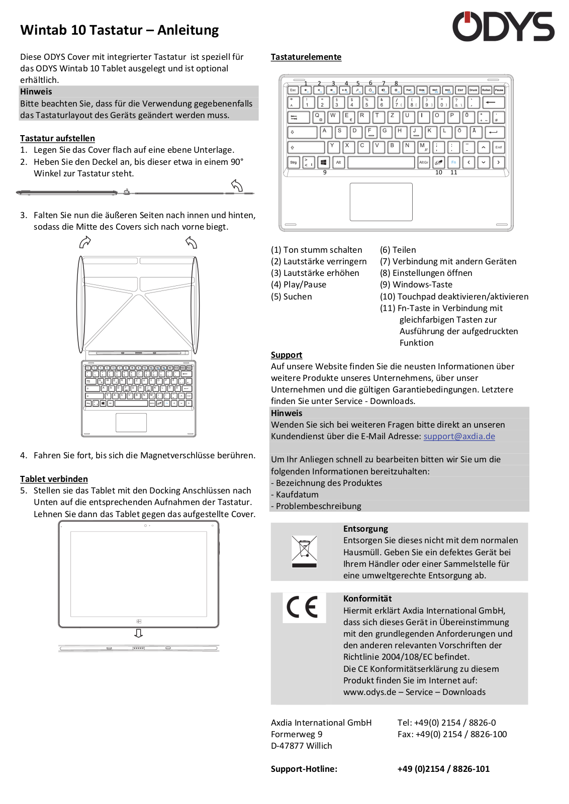 Odys Wintab 10 User guide