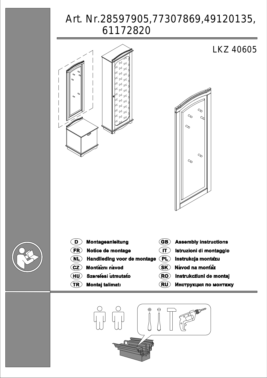 Home affaire Broga Assembly instructions