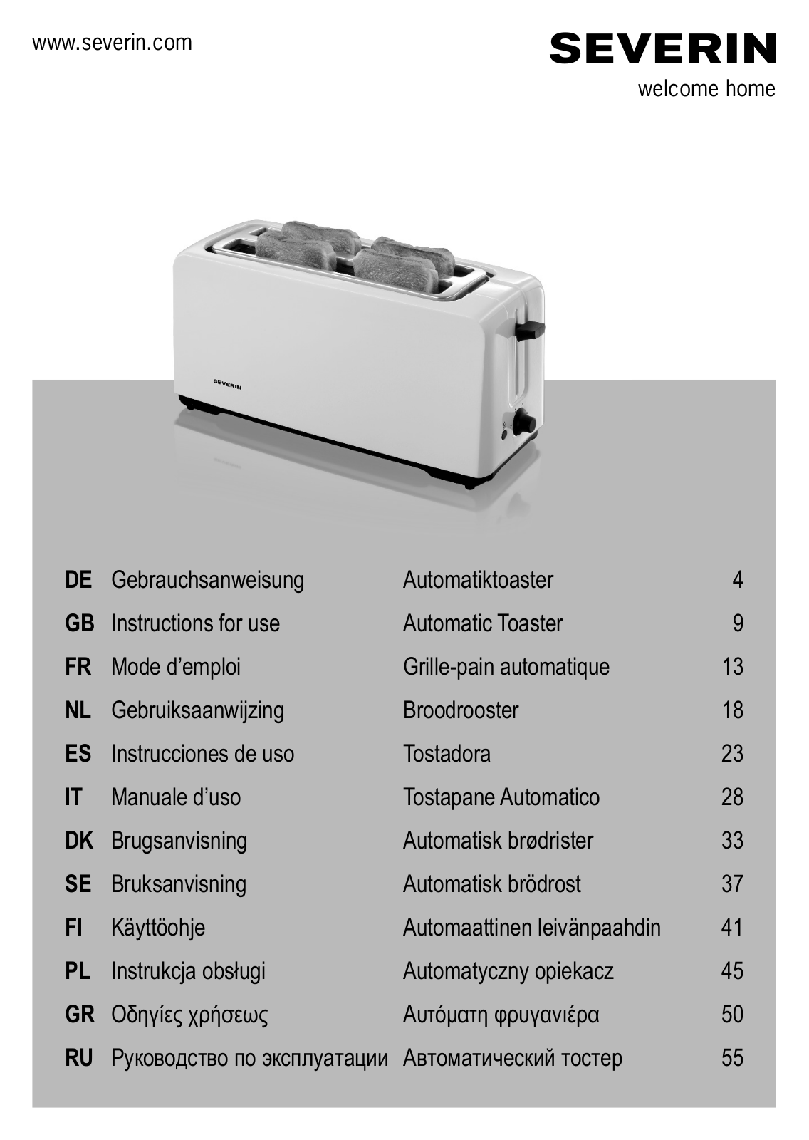 Severin AT 2231 User Manual