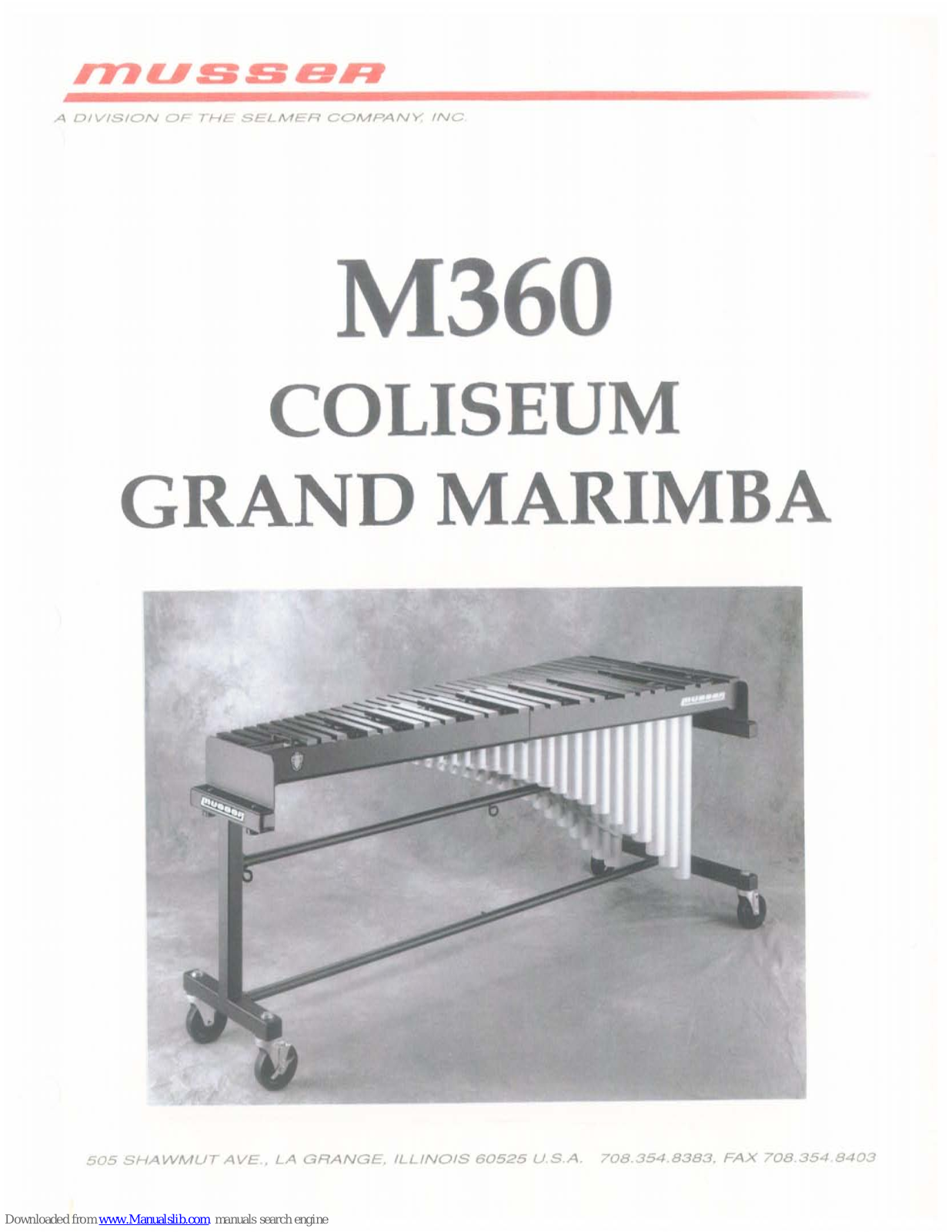 Musser M360 Assembly Instructions Manual